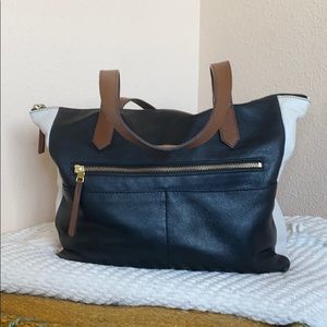 Tricolor Fossil Tote